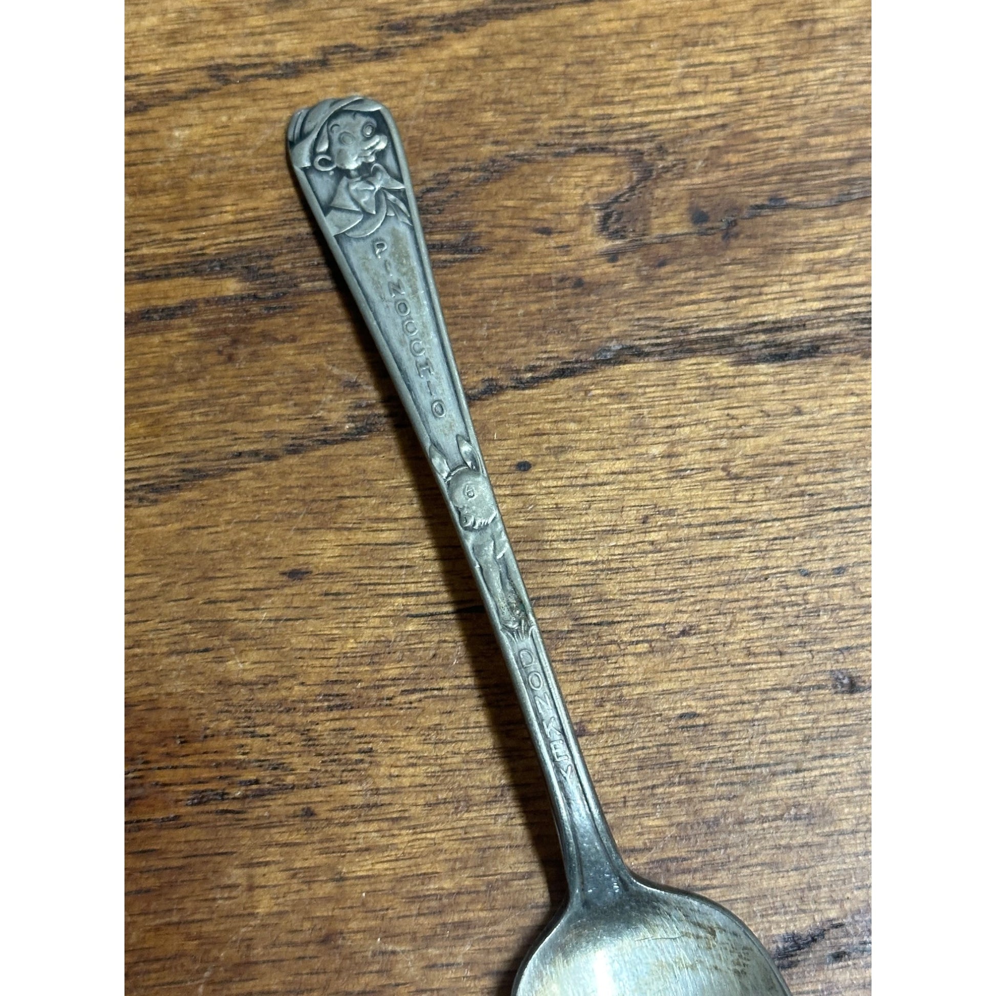 Vintage Duchess Sliverplate Pinocchio & Donkey Character Child’s Spoon
