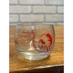 Vintage 1950s Milwaukee Braves Low-Ball Glass Roly Poly Style Wisconsin 2.25"