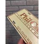 Vintage Carrell Chevrolet Buick Dealer Metal Booster License Plate Carlsbad NM