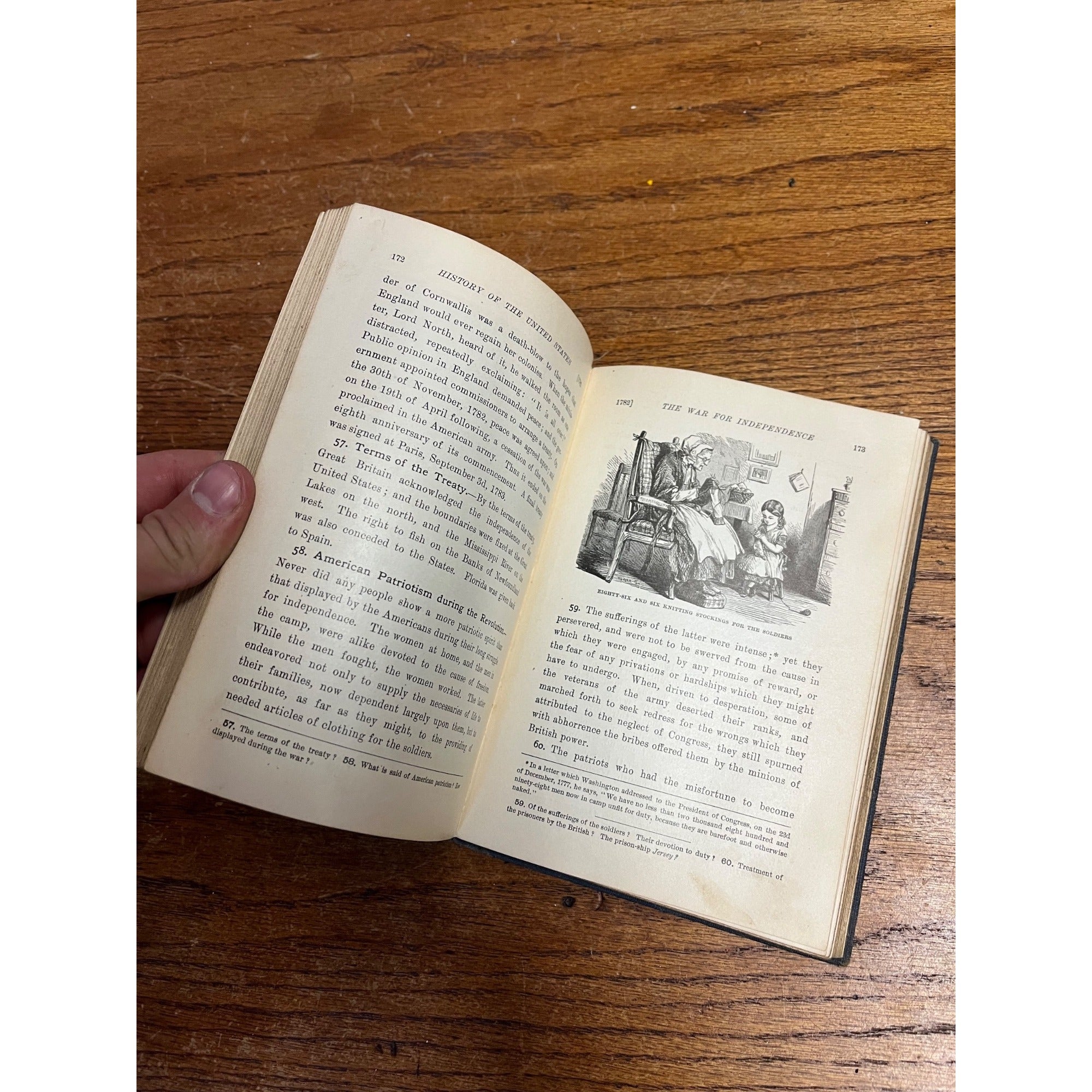 Antique 1899 Junior Class History of the United States America School Book