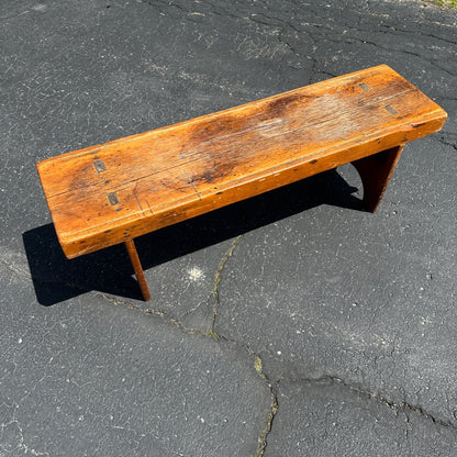 Antique Primtive Bench Entry Way Hallway Rustic Farmhouse Country