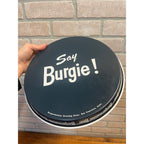 Vintage Burgie Beer Tray Burgermeister 12" Mid Century 1960s Say Burgie!