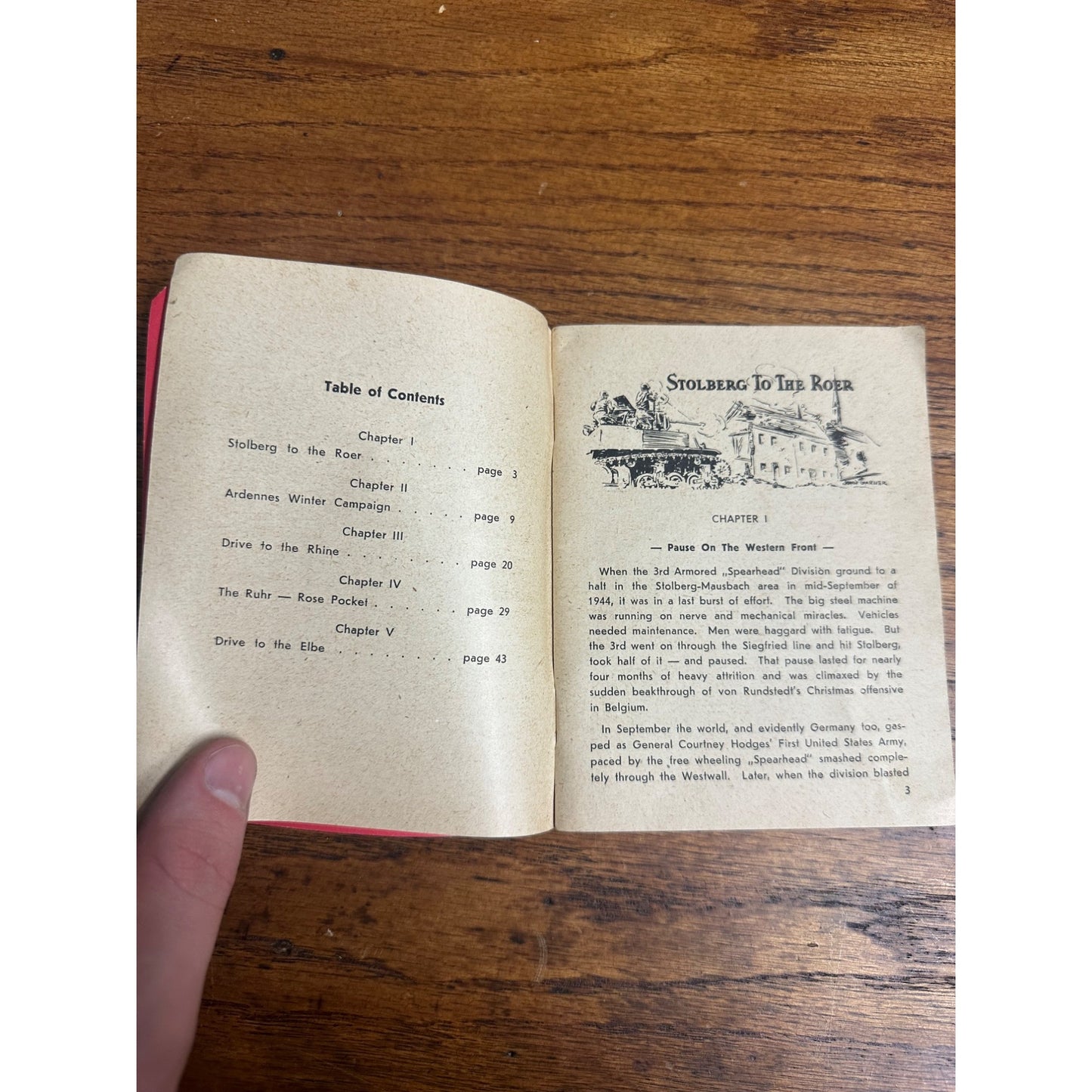 Spearheading with the 3rd Third Armored Division US Army Booklet