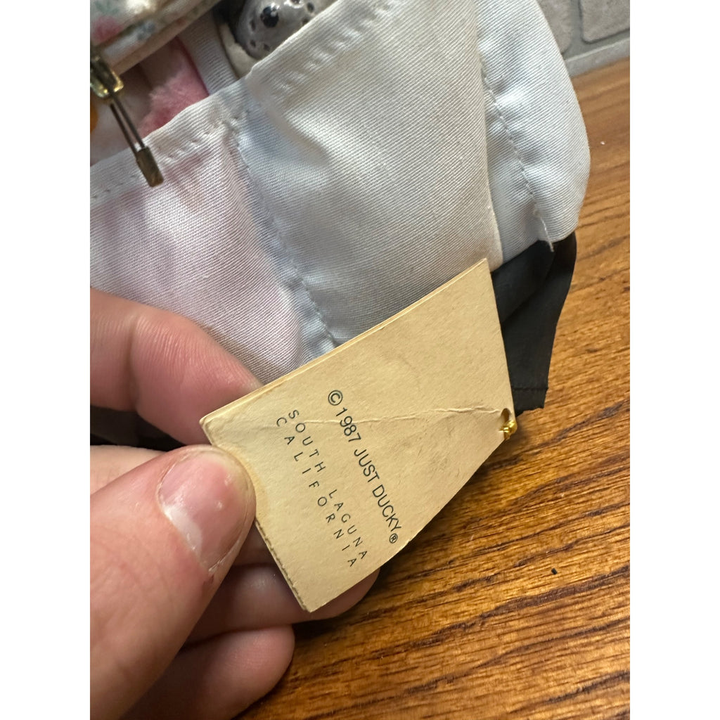 Vintage Just Ducky Porcelain Head Cow Figures Nanny Nursery American Maid 1987