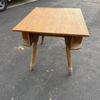 Vintage Tavern Bar Wooden Table w/ Pocket Cubbies