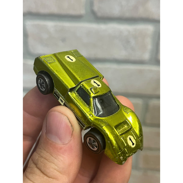 Vintage Hot Wheels Redline 1967 Ford J-Car Metallic Lime or Antifreeze - Read