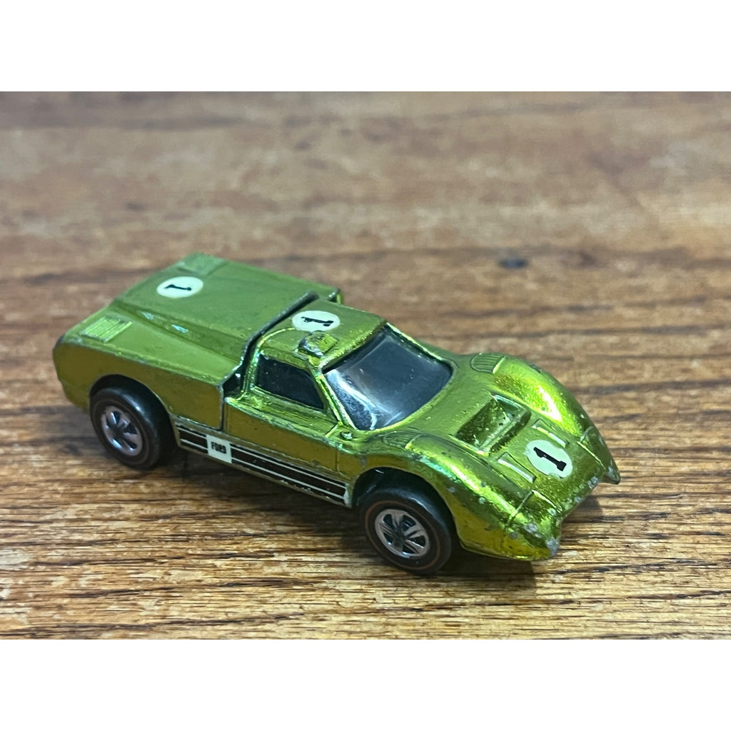 Vintage Hot Wheels Redline 1967 Ford J-Car Metallic Lime or Antifreeze - Read
