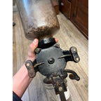 Vintage Arcade Crystal #3 Cast Iron And Glass Coffee Grinder Antique Primitive