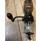 Vintage Arcade Crystal #3 Cast Iron And Glass Coffee Grinder Antique Primitive