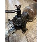 Vintage Arcade Crystal #3 Cast Iron And Glass Coffee Grinder Antique Primitive
