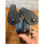 Vintage Western Cowboy Riding Spurs Pair Leather Straps Horse Equestrian Tack