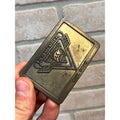 Vintage 1970s North American Fishing Club Life Member Belt Buckle Brass