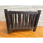 Antique Vintage Arts and Crafts Magazine Book Rack Stand Pine?