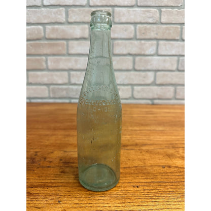 Vintage Excelsior Brewing Co. Beer Bottle Clear Aqua Embossed Cleveland OH