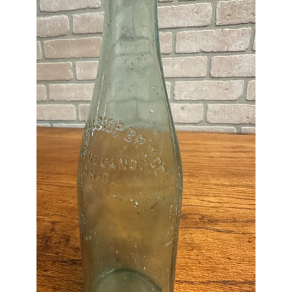 Vintage Excelsior Brewing Co. Beer Bottle Clear Aqua Embossed Cleveland OH