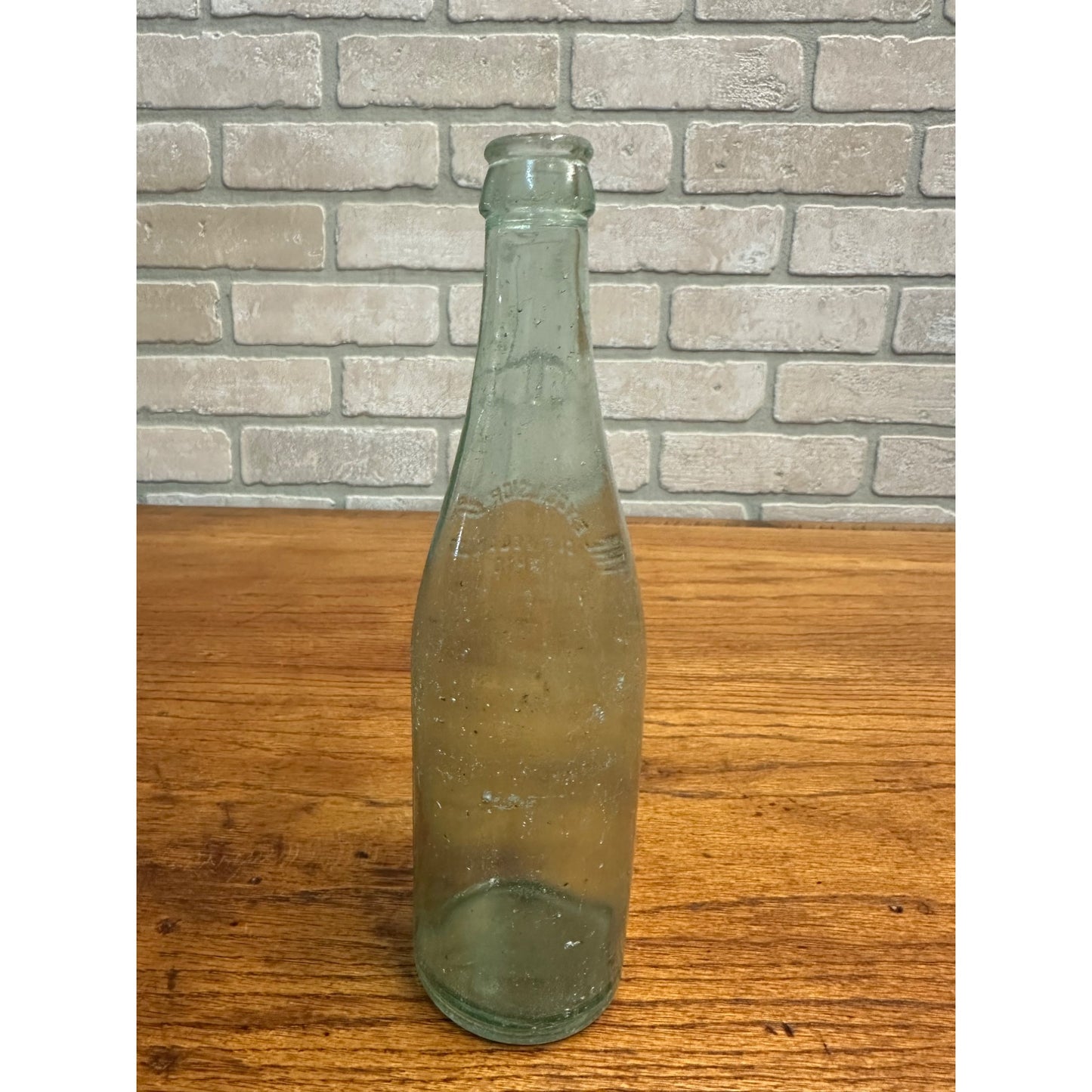 Vintage Excelsior Brewing Co. Beer Bottle Clear Aqua Embossed Cleveland OH