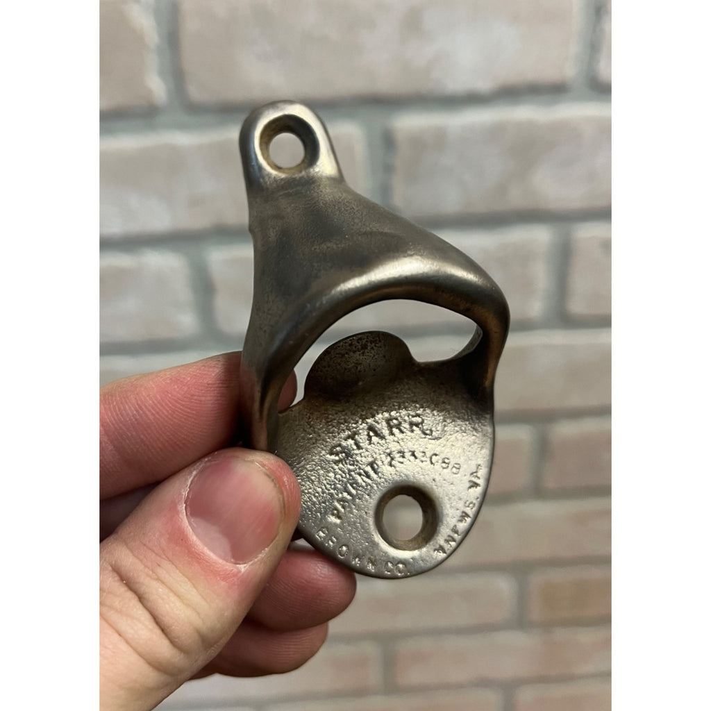 Vintage Starr Brown Co. Blank Wall or Cooler Mount Bottle Opener 3.25" Long