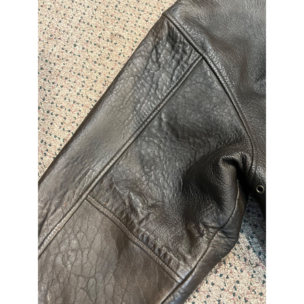 Vintage Men's Leather Bomber Jacket US Army Air Forces XXL Avirex 1978