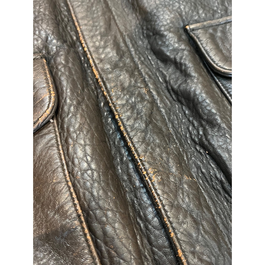 Vintage Men's Leather Bomber Jacket US Army Air Forces XXL Avirex 1978