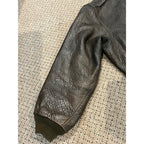 Vintage Men's Leather Bomber Jacket US Army Air Forces XXL Avirex 1978