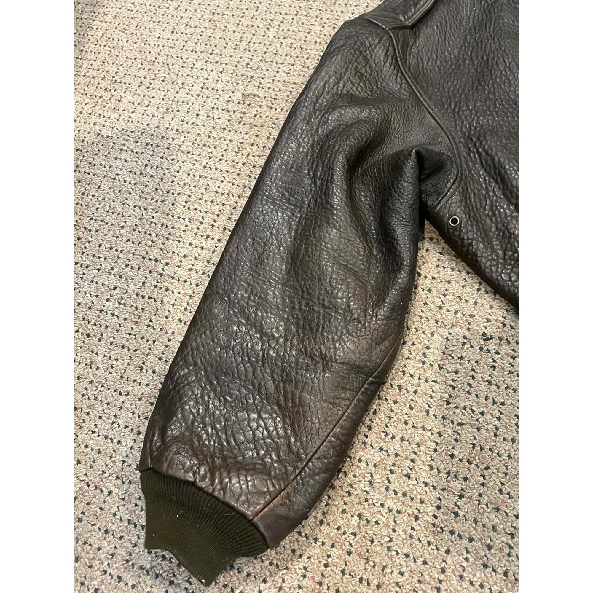 Vintage Men's Leather Bomber Jacket US Army Air Forces XXL Avirex 1978