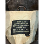 Vintage Men's Leather Bomber Jacket US Army Air Forces XXL Avirex 1978