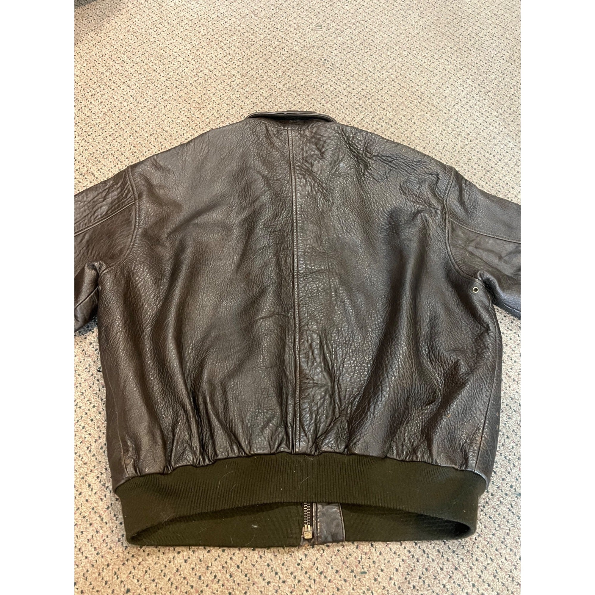 Vintage Men's Leather Bomber Jacket US Army Air Forces XXL Avirex 1978