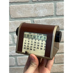 Vintage Bates Date Finder Calendar 1940-1975 Vintage Metal Desktop Bankers desk