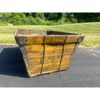 Antique Primitive Oswald Jaeger Baking Co. MIlwaukee Bread Box Crate Yellow