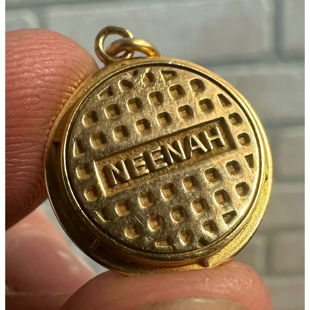 Vintage 14k Yellow Gold Neenah Foundry Employee Service Pin 6.40 Grams