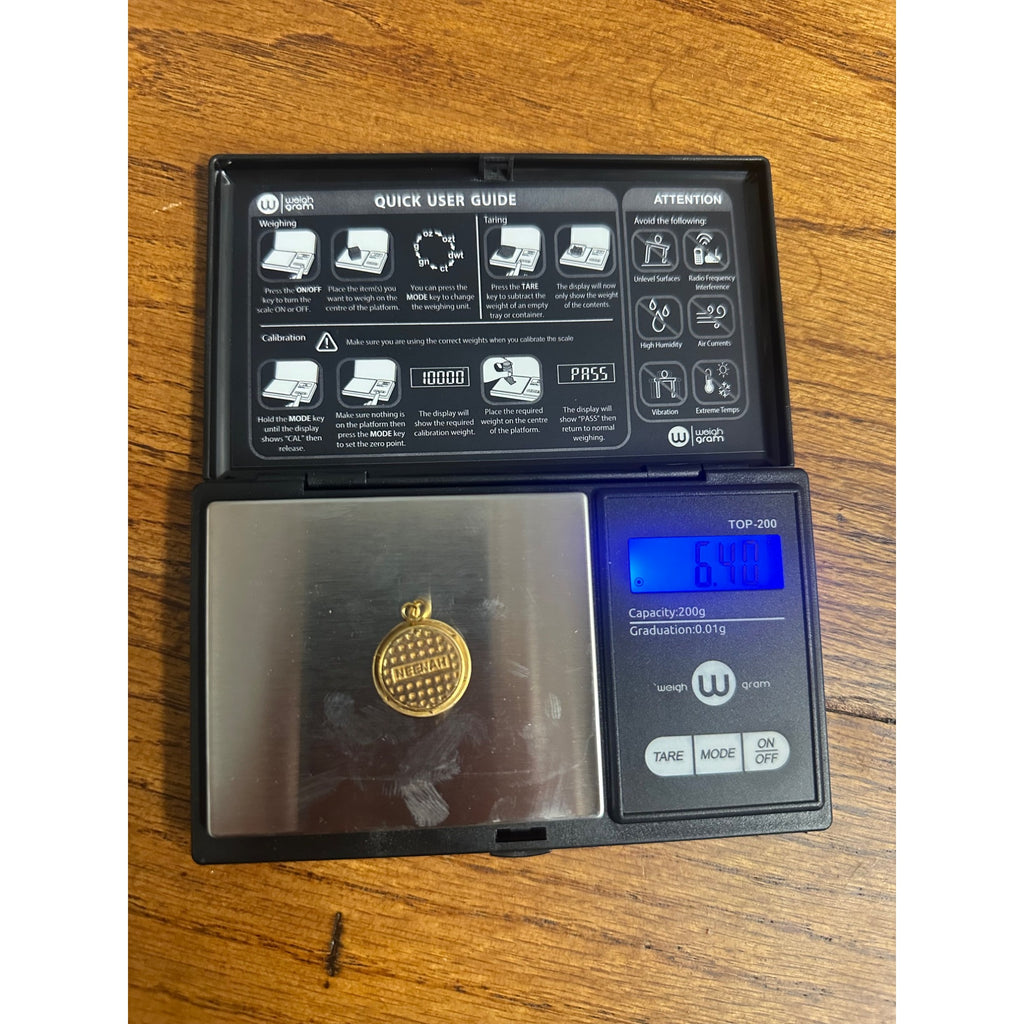 Vintage 14k Yellow Gold Neenah Foundry Employee Service Pin 6.40 Grams