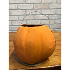 Antique 1920s Halloween German LARGE Jack o' Lantern JOL Pressed Cardboard 8"