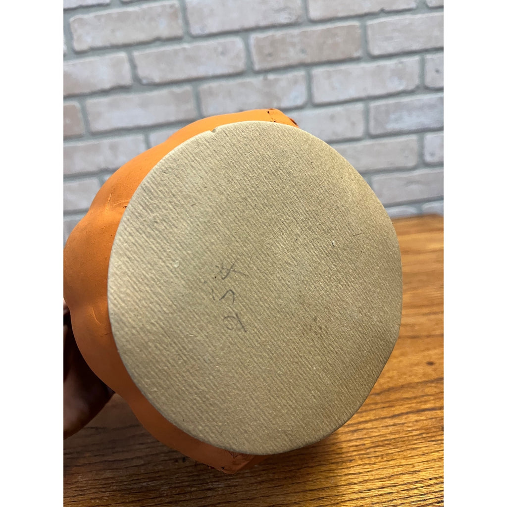 Antique 1920s Halloween German LARGE Jack o' Lantern JOL Pressed Cardboard 8"