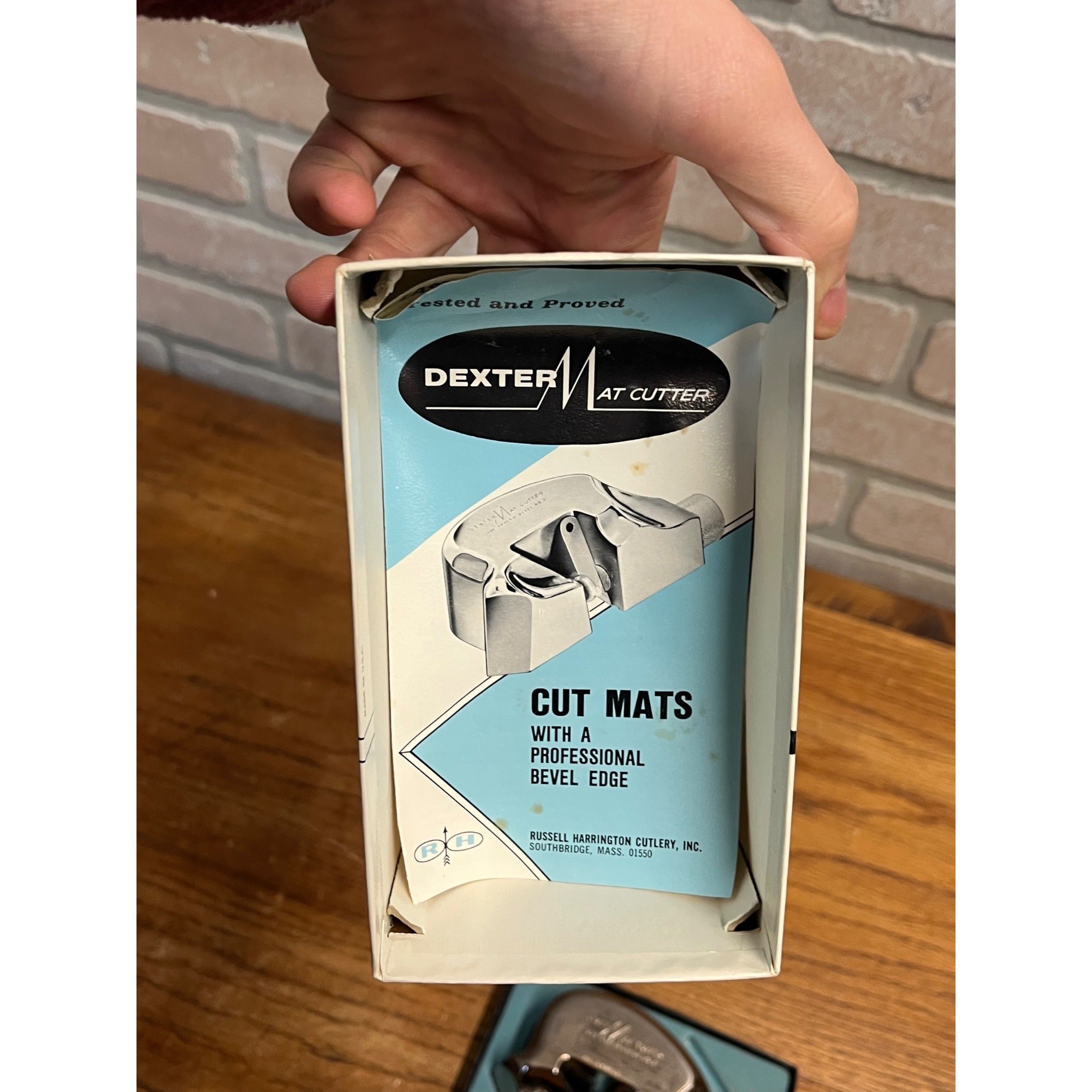 Vintage Dexter Mat Cutter Russell Harrington Cutlery Company In Original Box