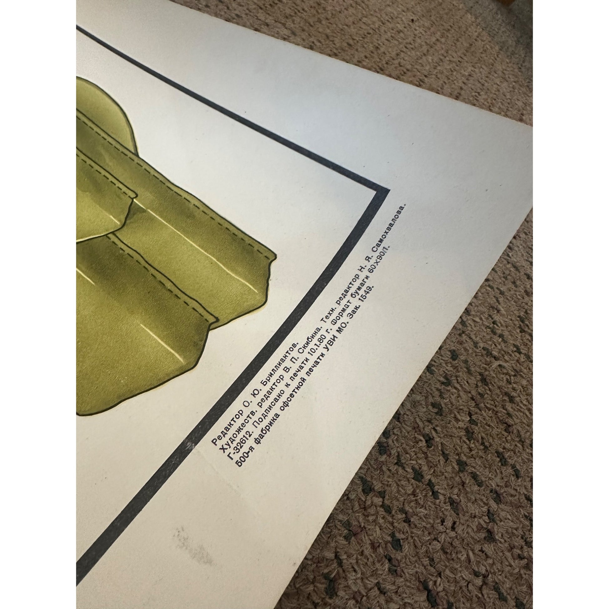 Original AK-47 Kalashnikov Training Poster Soviet USSR Russian Color 1980 NOS