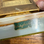 Vintage c1920s Sengbusch Perpetual Desk Calendar Brass on Marble Base