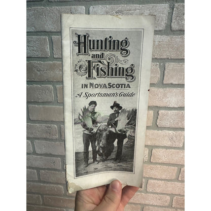 RARE Vintage 1920s Hunting & Fishing in Nova Scotia Sportsman Guide