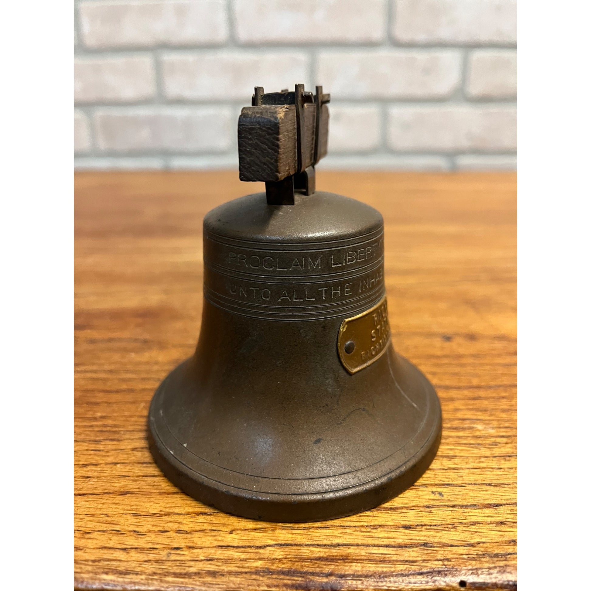 Vintage Bankers System Co. Liberty Bell Coin Bank Richfield, Wis WI - NO KEY