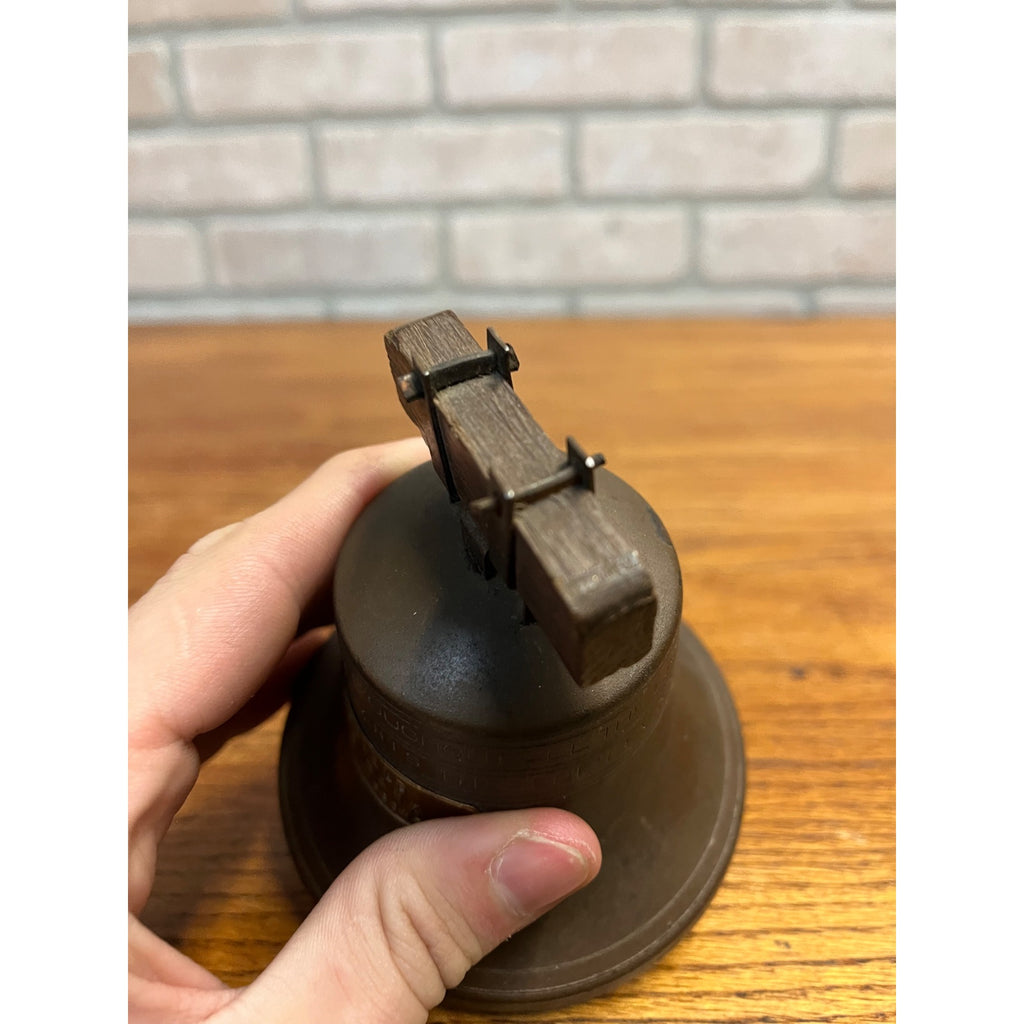 Vintage Bankers System Co. Liberty Bell Coin Bank Richfield, Wis WI - NO KEY