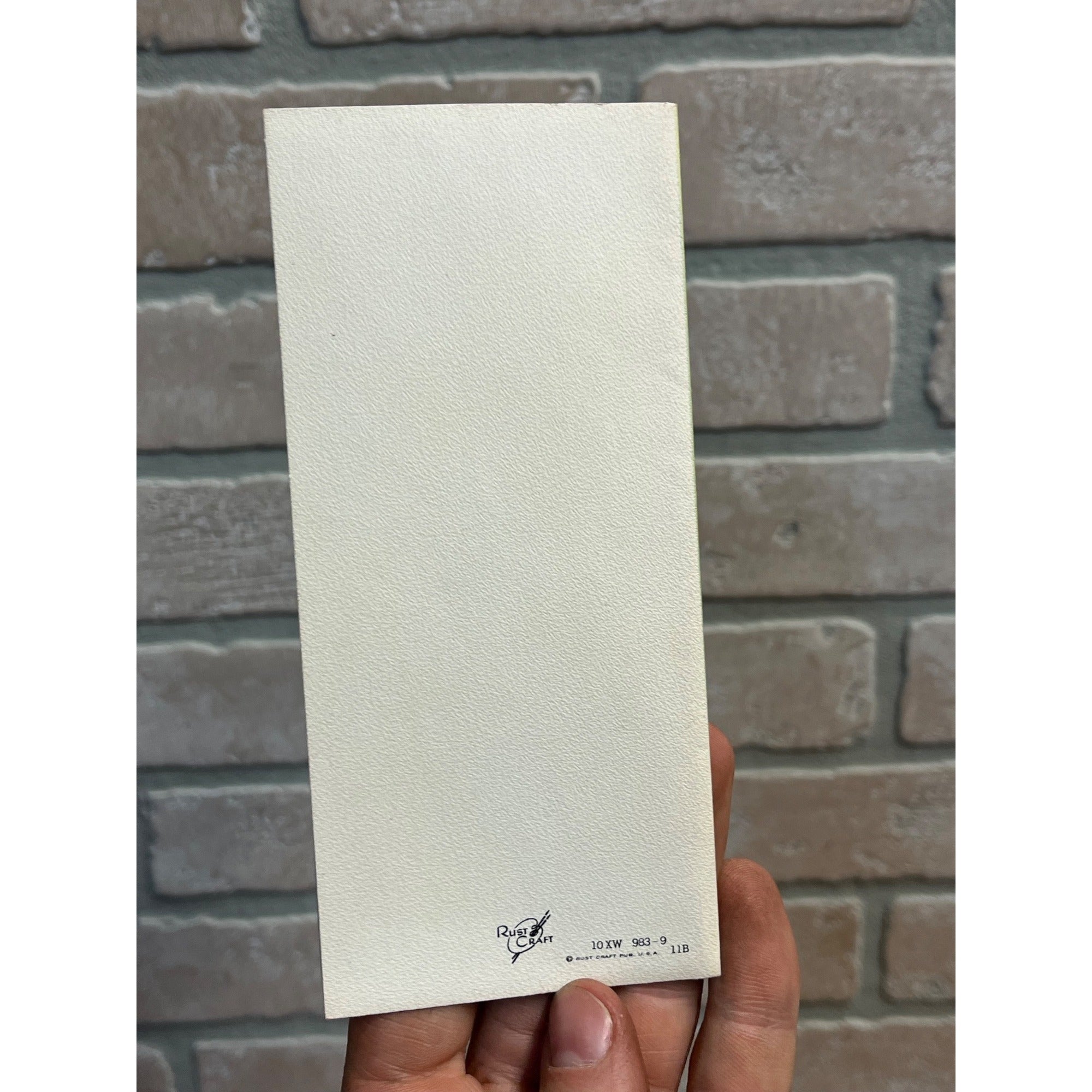 Vintage 1950s Christmas Greetings Card Mid-Century Rust Craft XCmas UNUSED