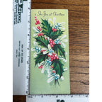 Vintage 1950s Christmas Greetings Card Mid-Century Rust Craft XCmas UNUSED