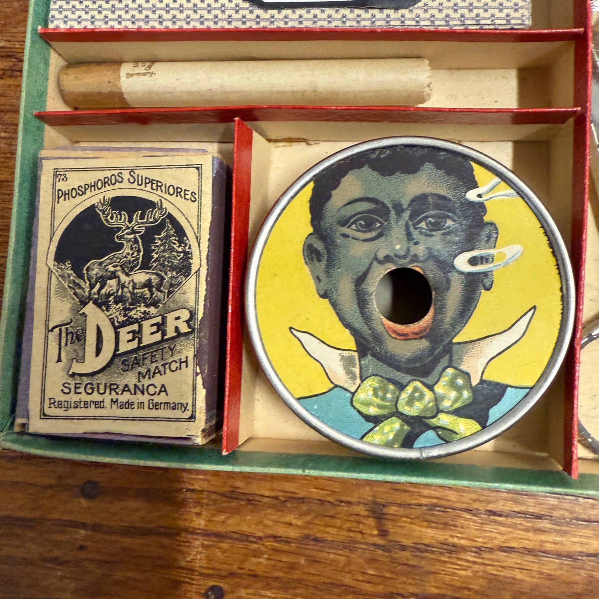 Vintage German Toys Joke Articles Gag Scissors Matches Clown Germany