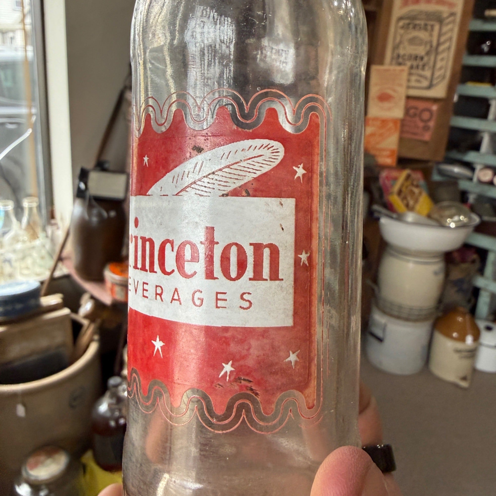 RARE Princeton Beverages Wi ACL Soda Bottle Princeton Wisconsin Bottle Wis