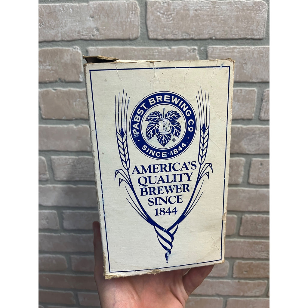 Vintage 1950s Pabst Brewing Co. Empty Cardboard Box for Coasters