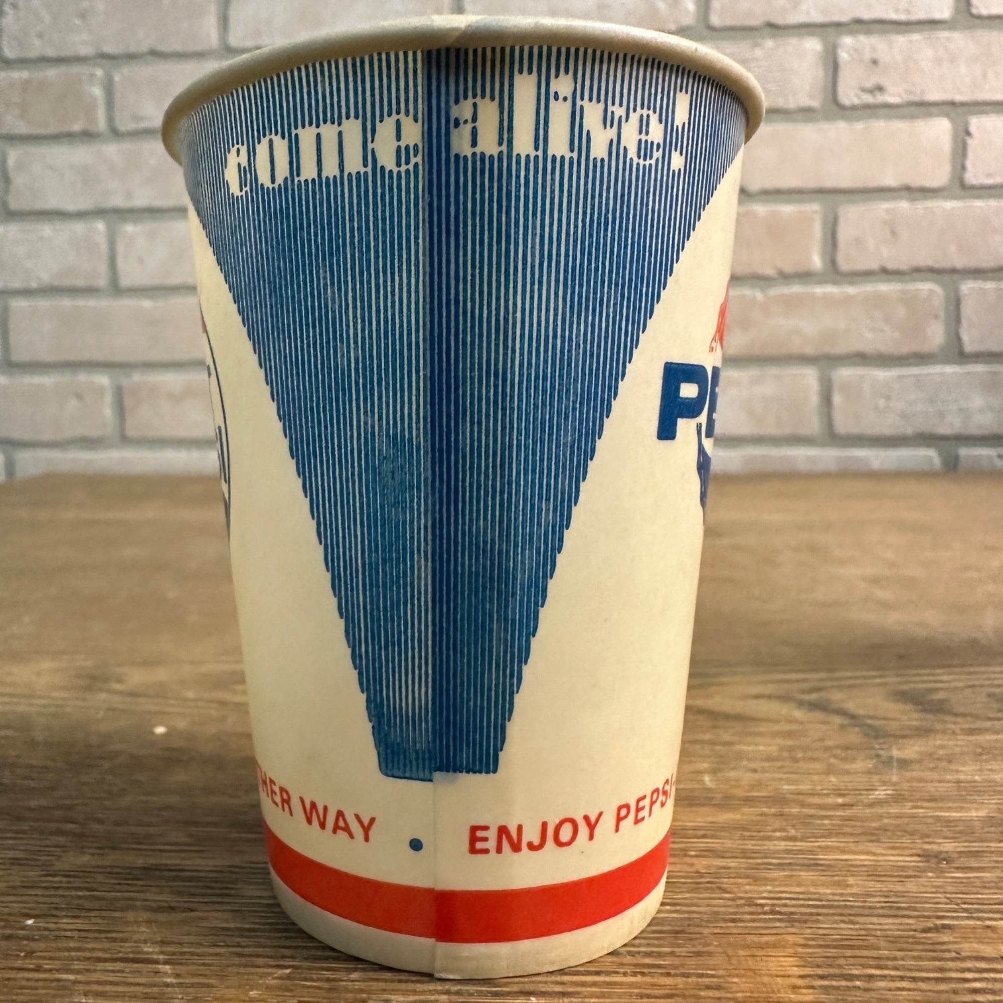 Vintage Diet Pepsi 9oz Come Alive Soda Promo Wax Paper Cup Pepsi Cola