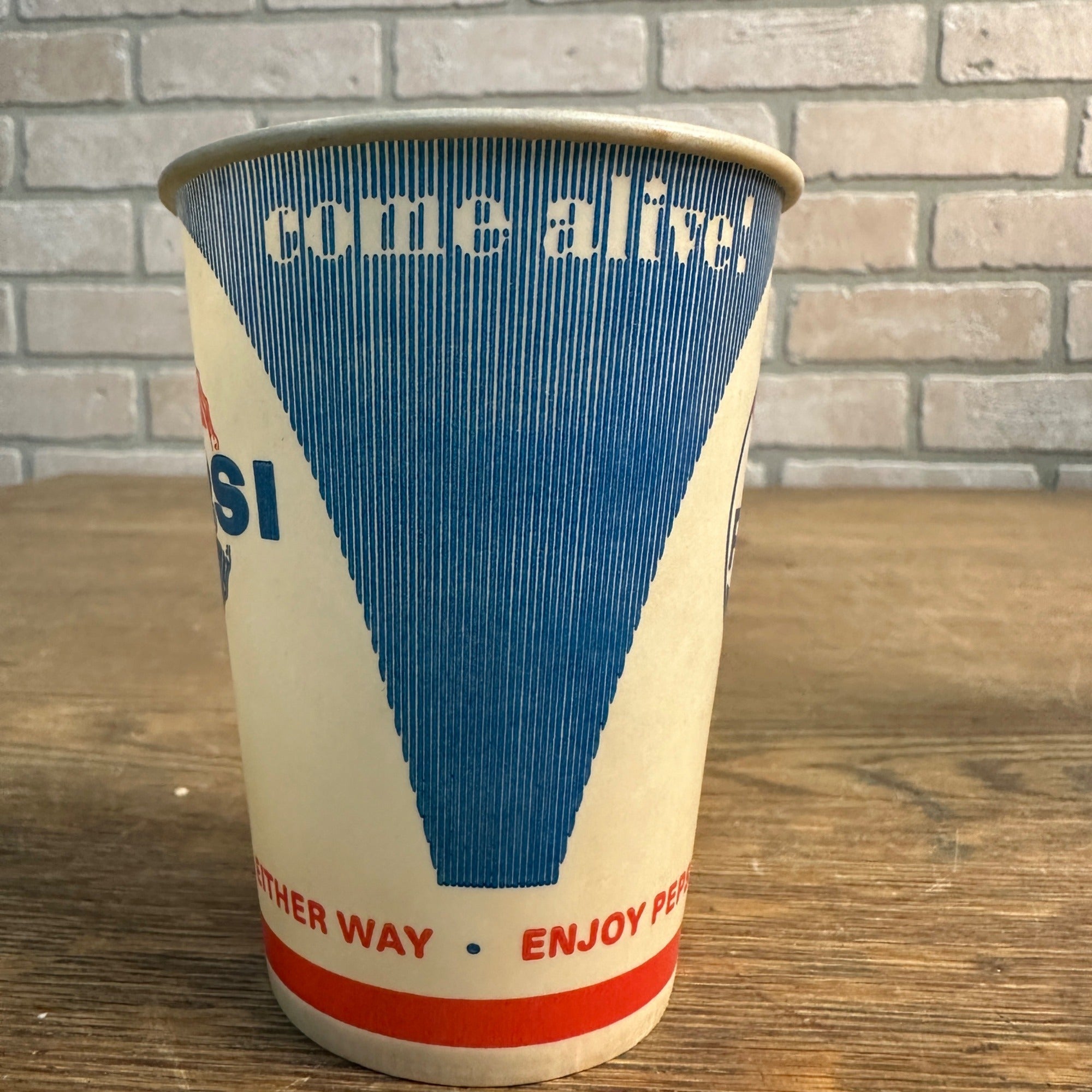 Vintage Diet Pepsi 9oz Come Alive Soda Promo Wax Paper Cup Pepsi Cola