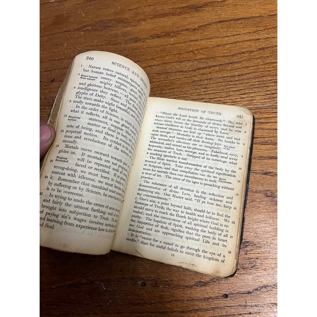 Vintage 1906 Science and Health with Key to The Scriptures Mary Baker Eddy