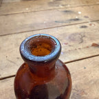 Antique Burroughs Ipecac Fluid Extract Bottle Baltimore MD Amber Glass Drug