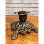 Antique German Art Nouveau Cast Iron Christmas Feather Tree Stand Jugendstil