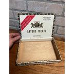 Vintage Arturo Fuente Wooden Cigar Box Advertising Wood Dominican Republic